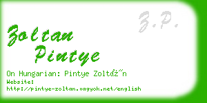 zoltan pintye business card